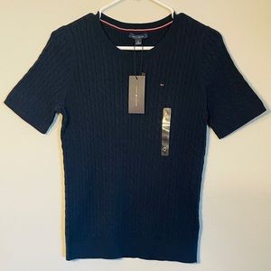 Tommy Hilfiger Women’s Solid Crewneck Sweater Size M Color - Navy